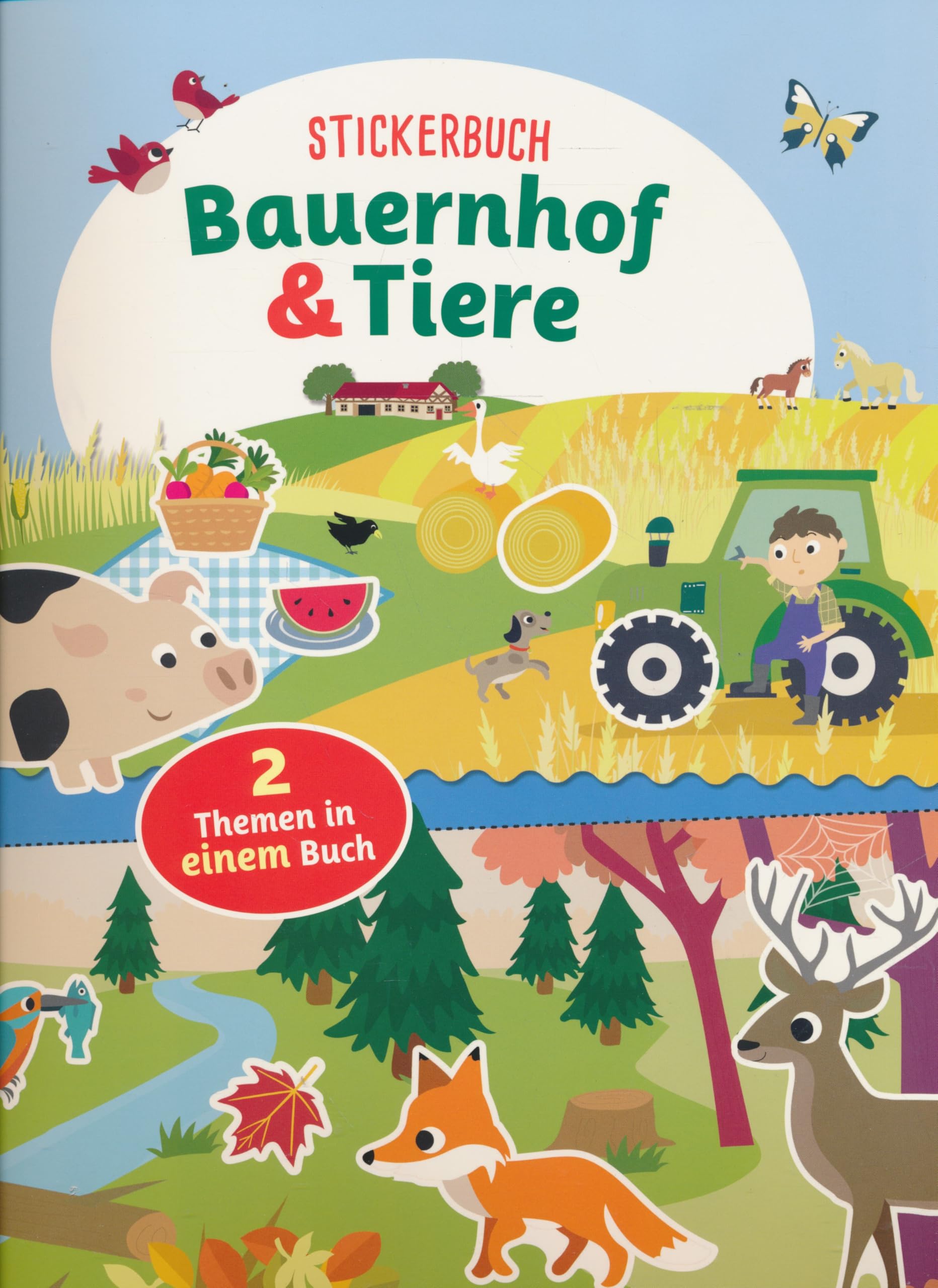 Stickerbuch Bauernhof & Tiere - Mit vielen tollen Stickern! Books