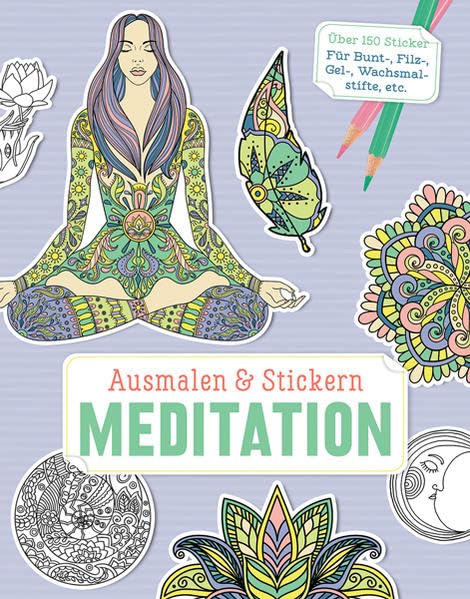 Ausmalen & Stickern: Meditation Hobbies & Crafts Books