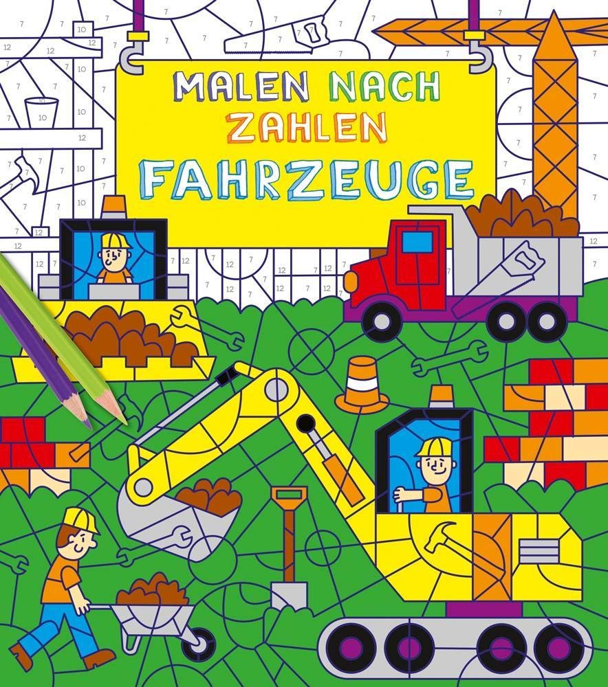 Malen nach Zahlen für Kinder: Fahrzeuge Tiptoi & Games
