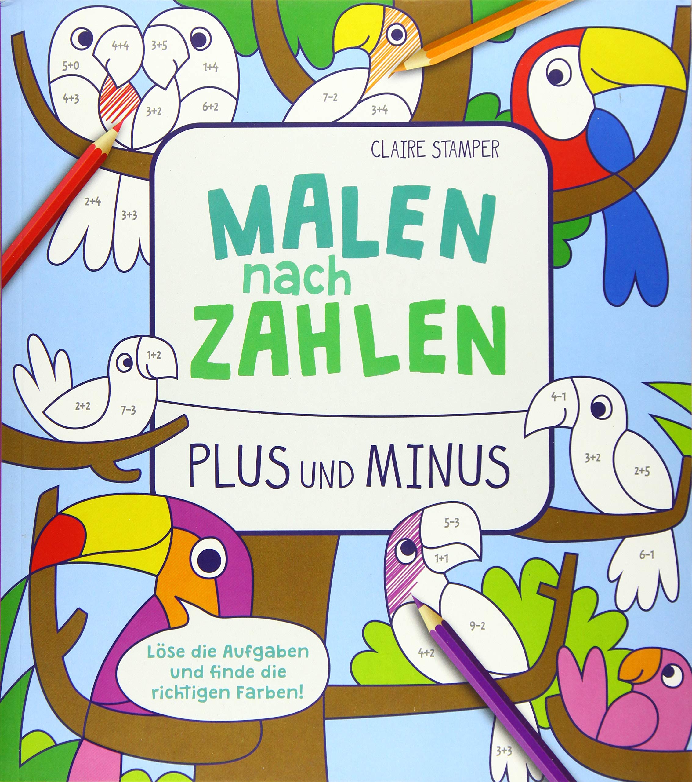 Malen nach Zahlen: Plus und Minus Tiptoi & Games