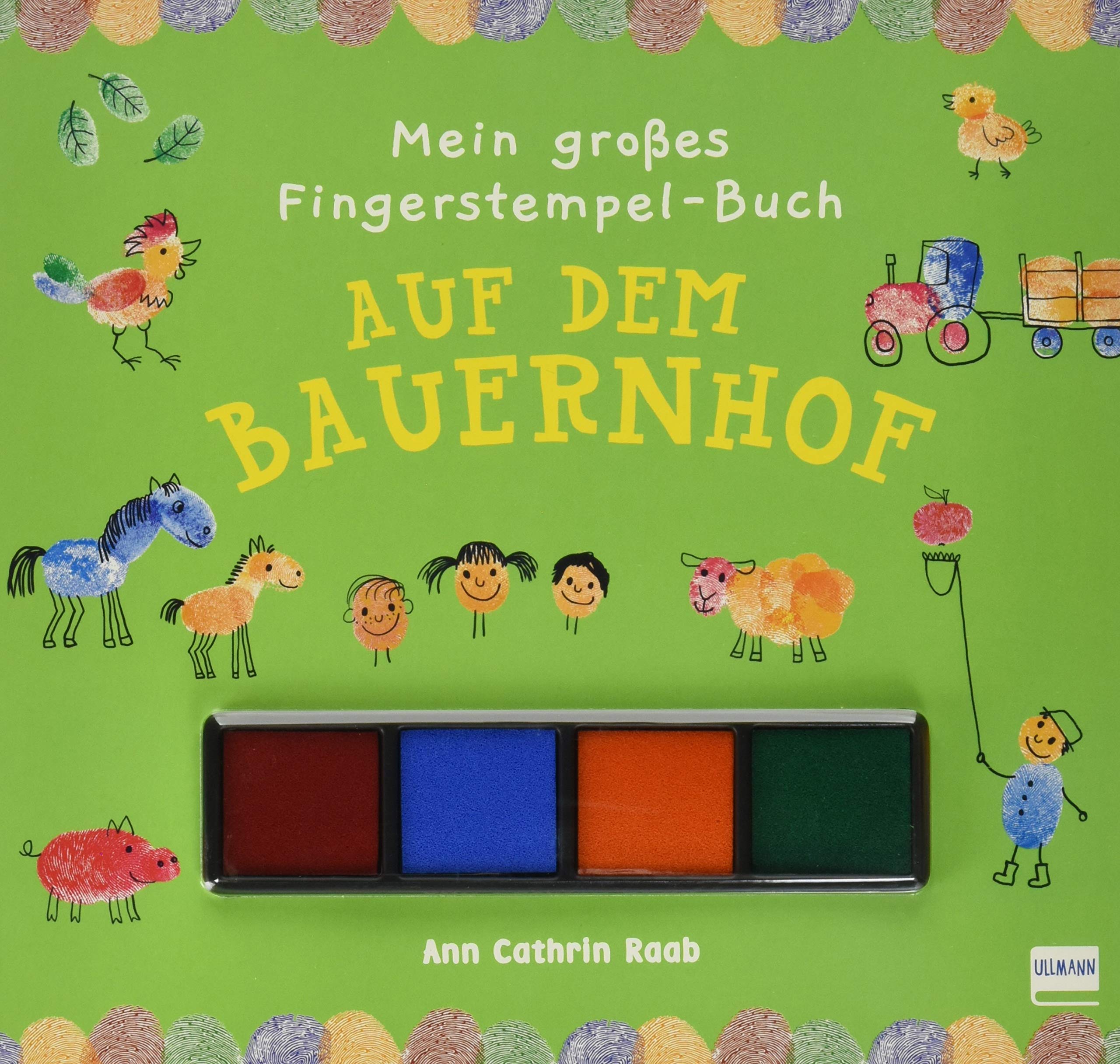 Fingerstempel-Buch Auf dem Bauernhof: Mit 4 Stempelkissen (für Kinder ab 4 Jahren) Tiptoi & Games