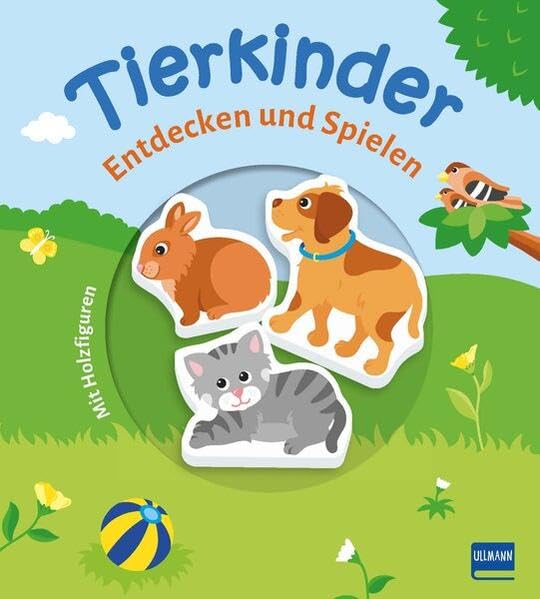 Tierkinder (Pappbilderbuch + 3 Holzfiguren) book