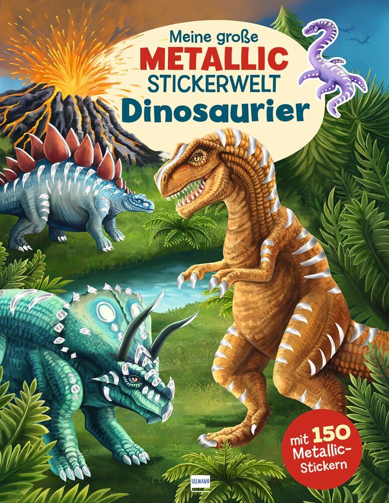Meine große Metallic-Stickerwelt Dinosaurier Non-fiction