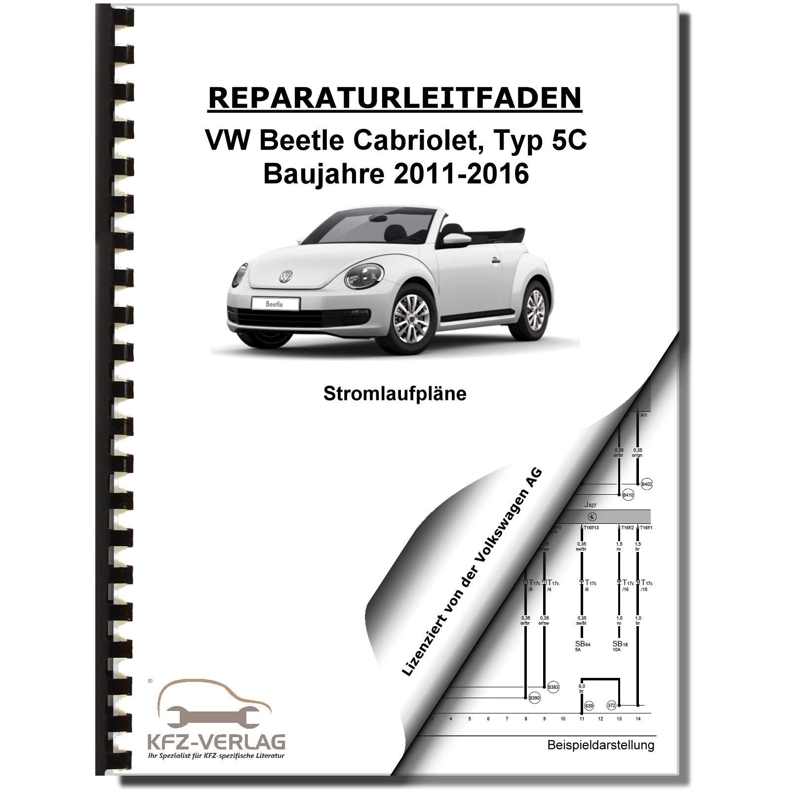 VW Beetle Cabrio 5C (11-16) Schaltplan Stromlaufplan Verkabelung Elektrik Pläne Business & Technology
