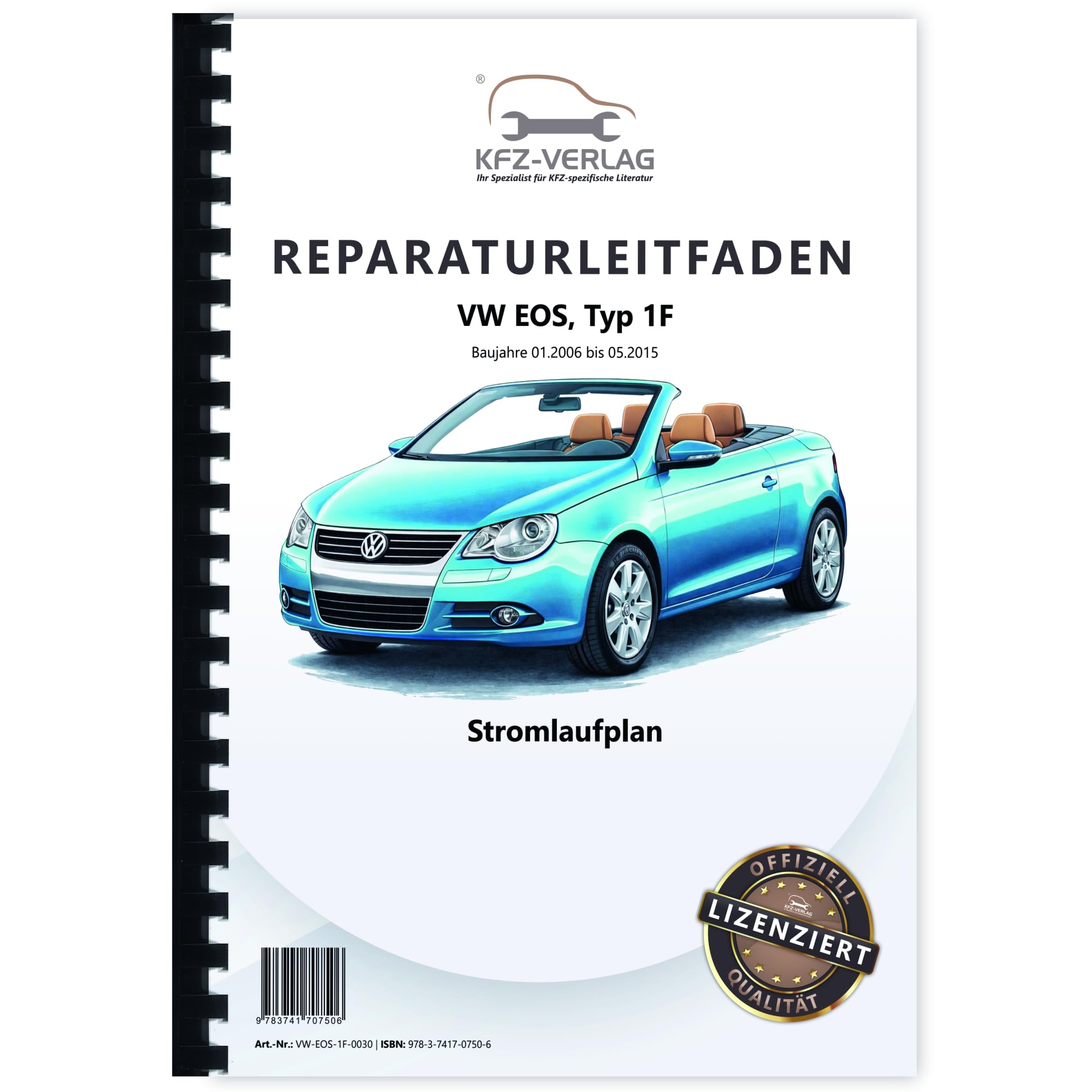 VW EOS Typ 1F 2006-2015 Schaltplan Stromlaufplan Verkabelung Elektrik Pläne Business & Technology
