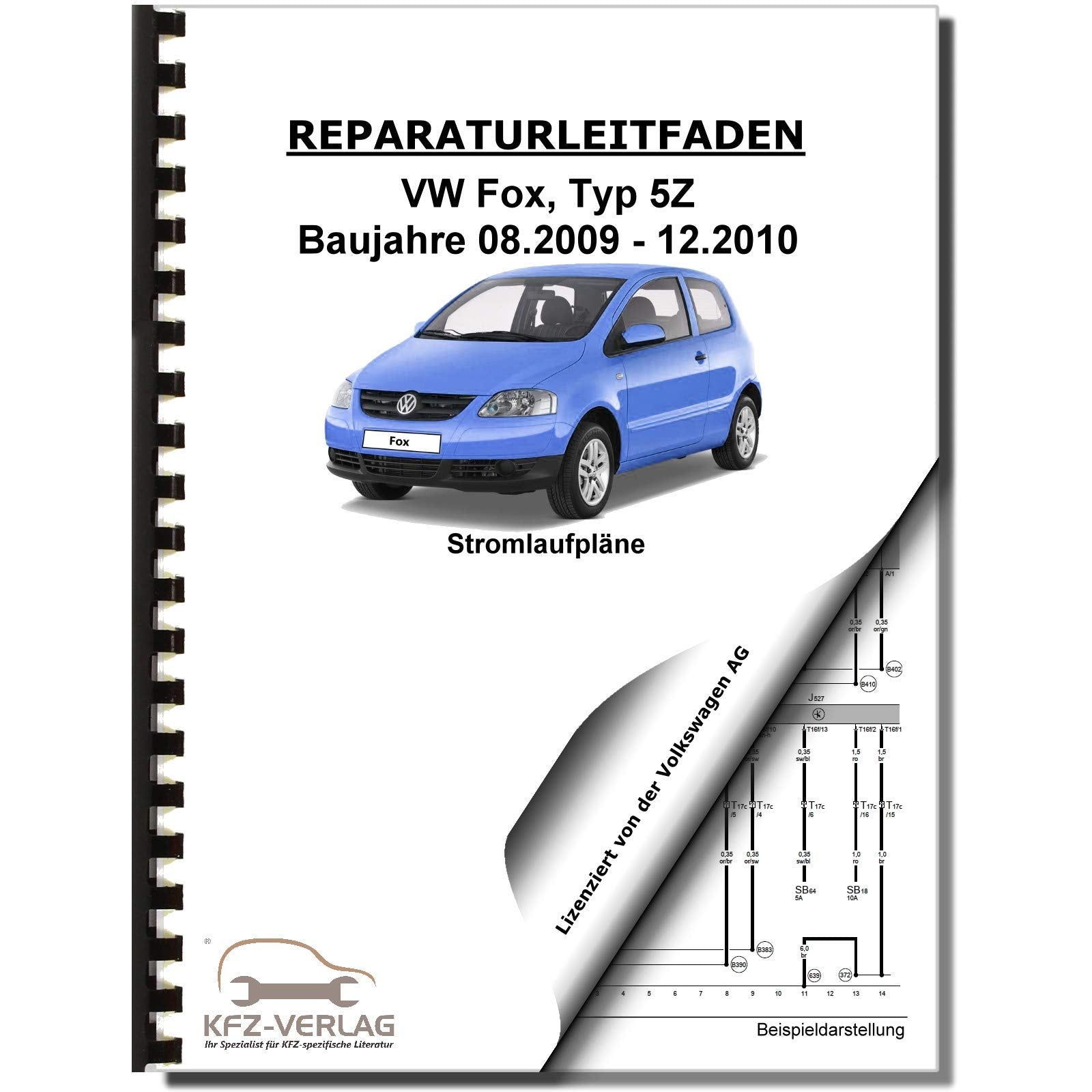 VW Fox Typ 5Z 2009-2010 Schaltplan Stromlaufplan Verkabelung Elektrik Pläne Business & Technology