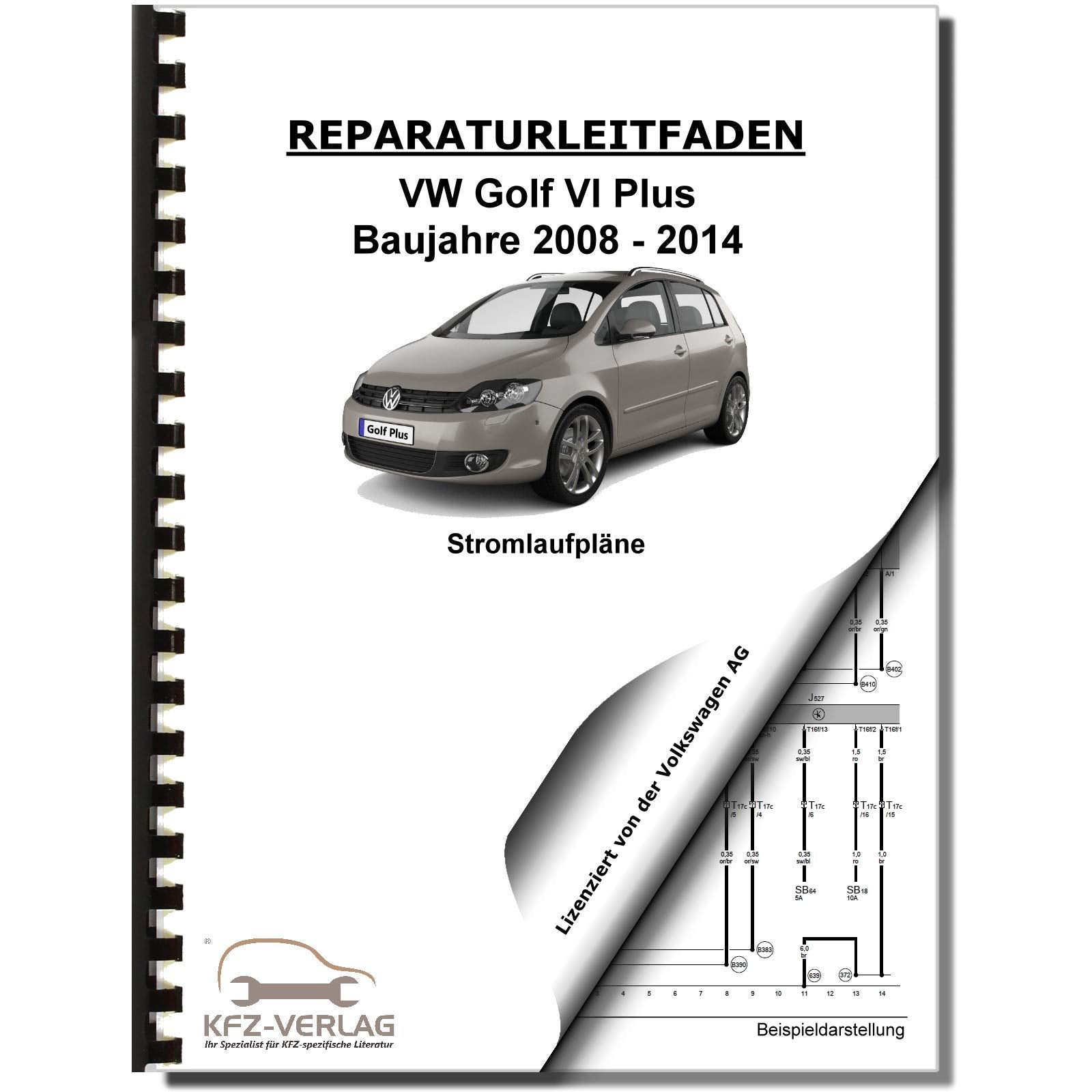 VW Golf 6 Plus 2008-2014 Schaltplan Stromlaufplan Verkabelung Elektrik Pläne Business & Technology