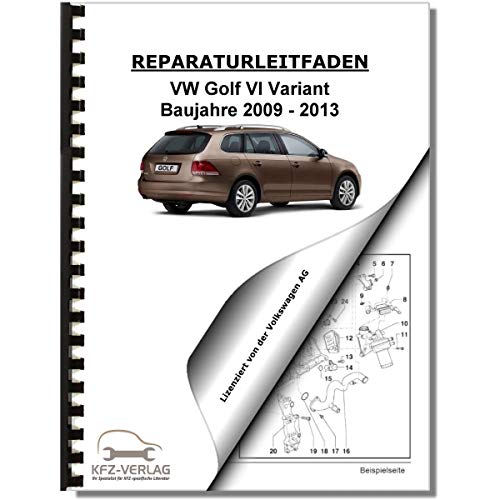 VW Golf 6 Variant (09-13) Schaltplan, Stromlaufplan, Verkabelung, Elektrik Pläne Business & Technology
