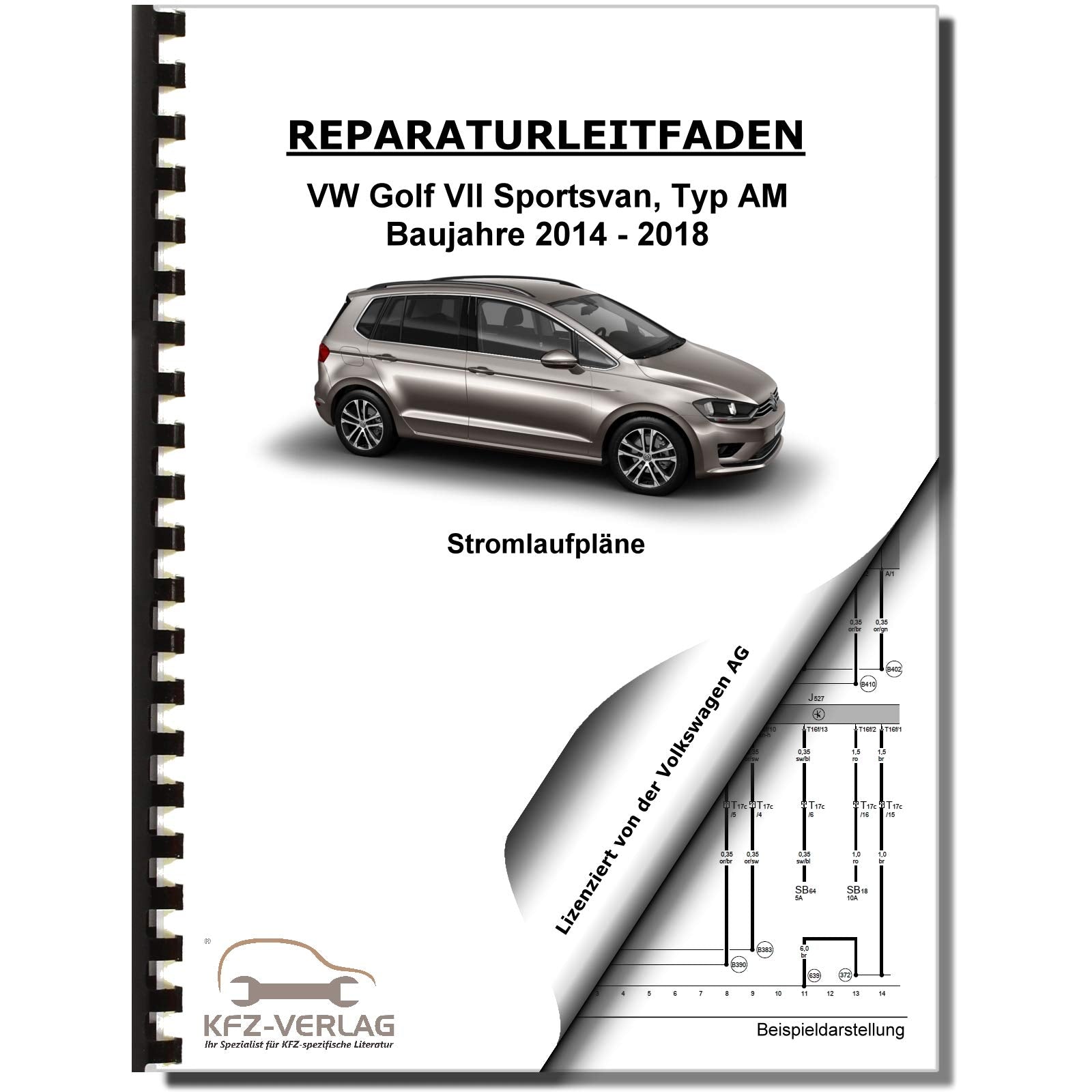 VW Golf 7 Sportsvan (14-18) Schaltplan Stromlaufplan Verkabelung Elektrik Pläne Business & Technology