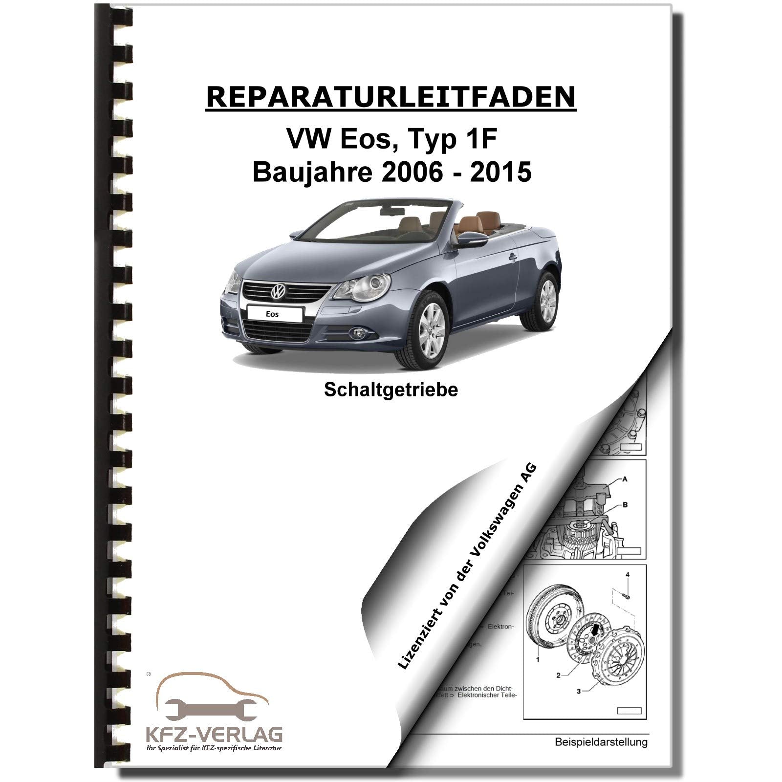 VW EOS Typ 1F 2006-2015 6 Gang Schaltgetriebe 02S Kupplung Reparaturanleitung Business & Technology