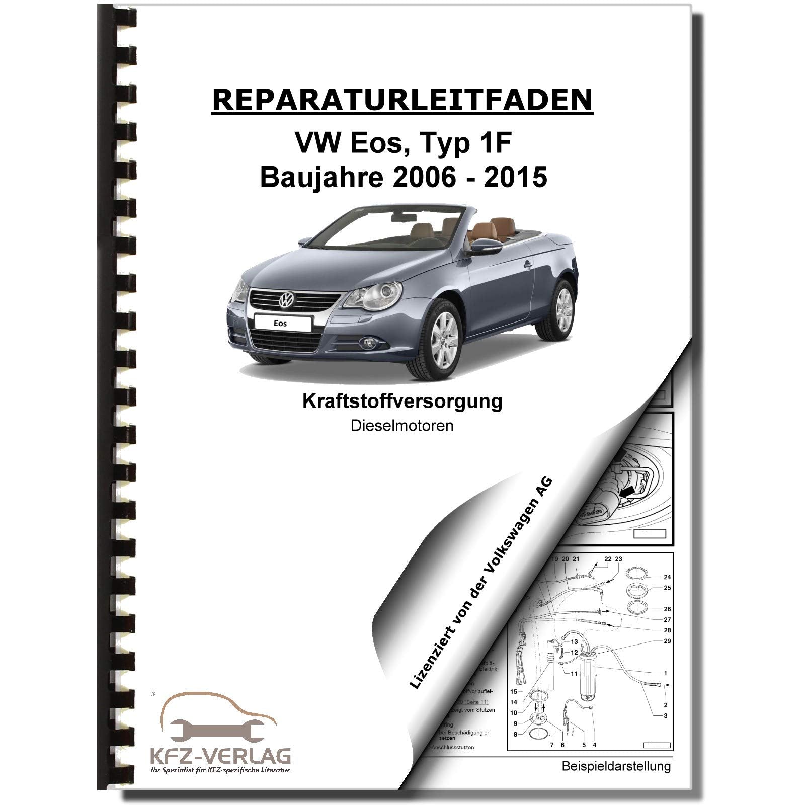 VW EOS Typ 1F 2006-2015 Kraftstoffversorgung Dieselmotoren Reparaturanleitung Business & Technology