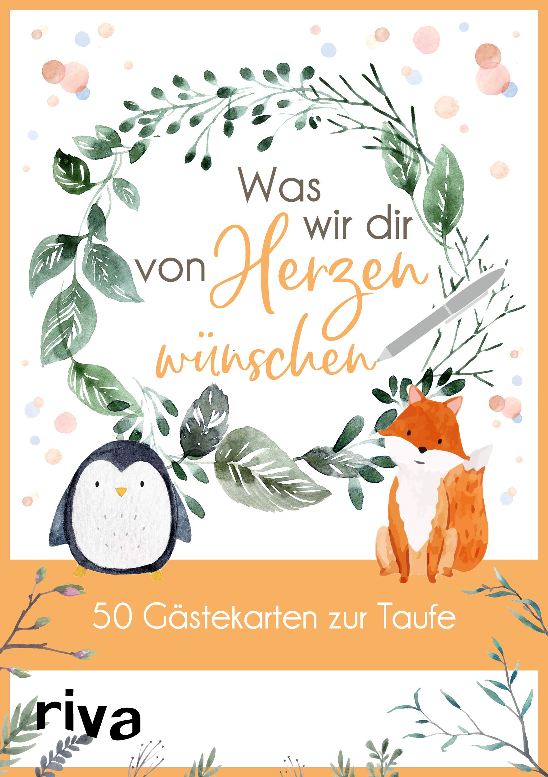 Was wir dir von Herzen wünschen – 50 Gästekarten zur Taufe Living & Furnishing