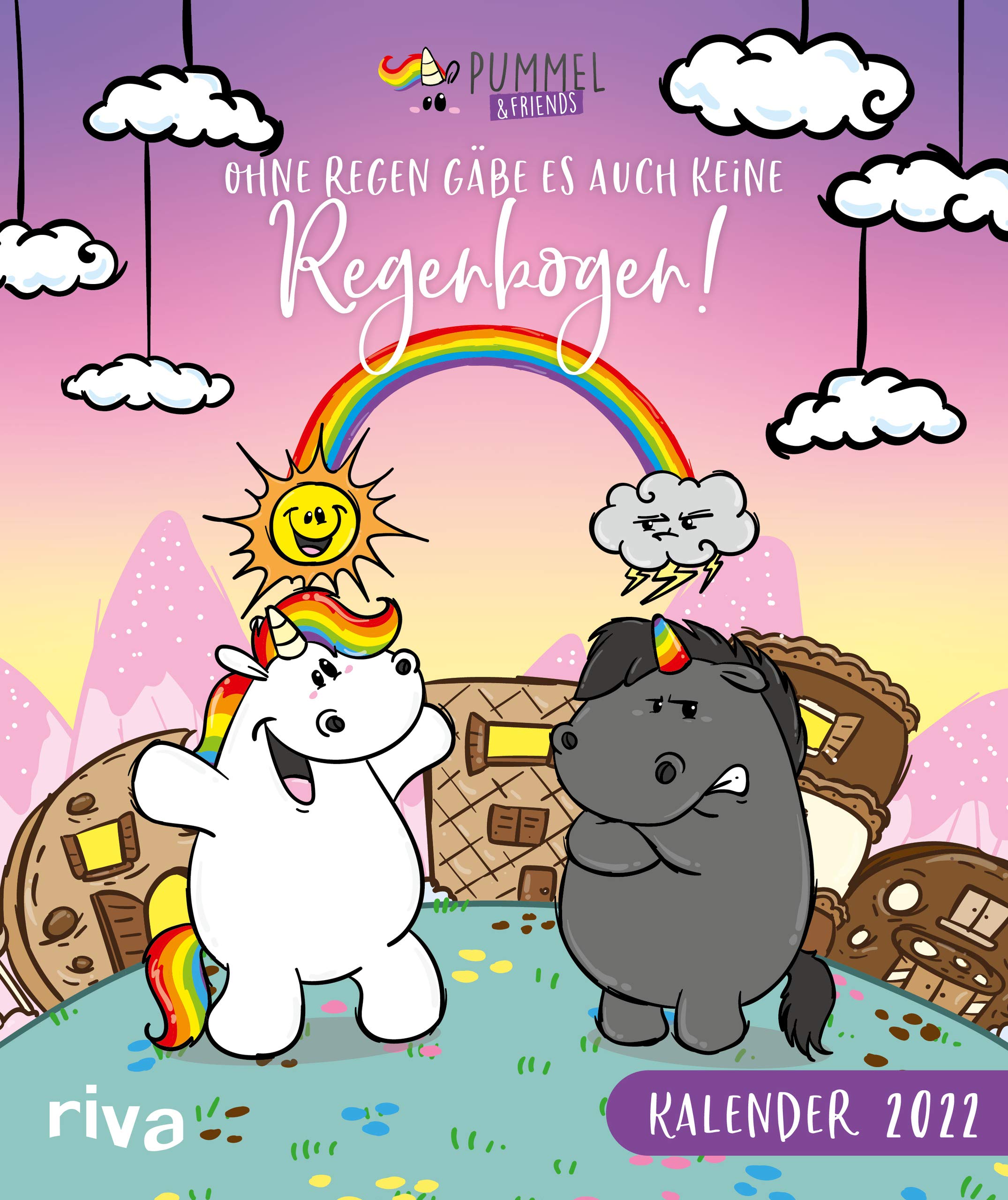 Ohne Regen gäbe es auch keine Regenbogen – Pummeleinhorn-Wandkalender 2022 Leisure, Home & Garden