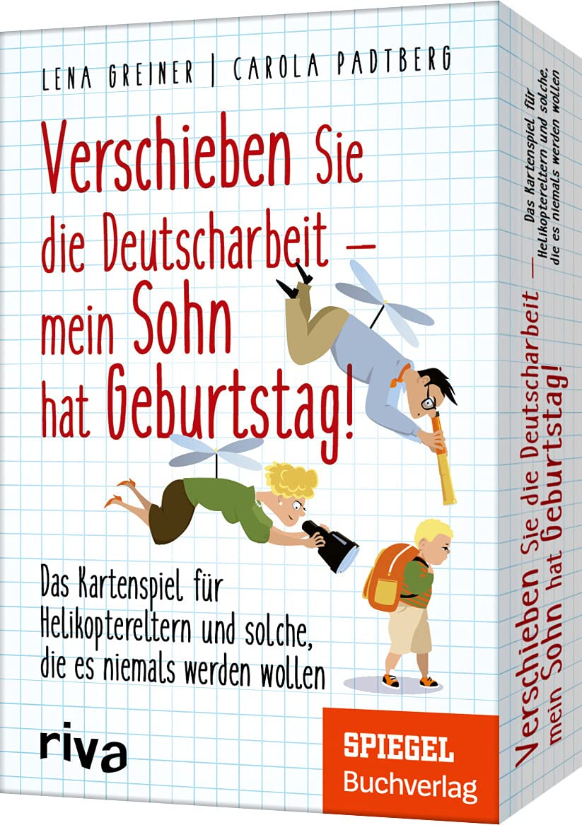 Verschieben Sie die Deutscharbeit, mein Sohn hat Geburtstag!: Das Kartenspiel für Helikoptereltern und solche, die es niemals werden wollen Film, Art & Culture