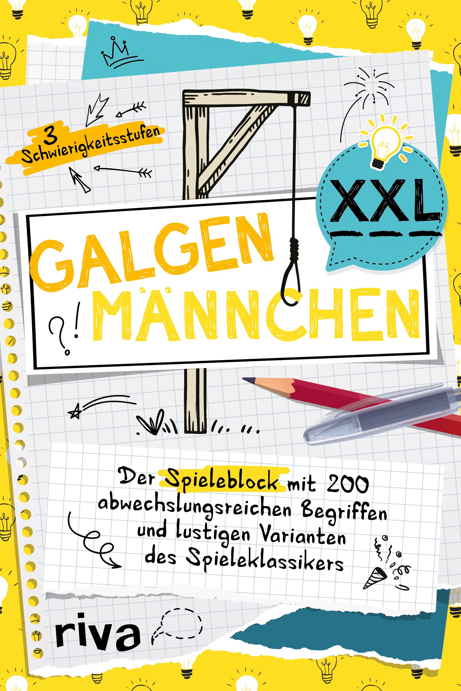 Galgenmännchen XXL: Der Spieleblock mit 200 abwechslungsreichen Begriffen und lustigen Varianten des Spieleklassikers. Für Kinder und Erwachsene. Das perfekte Geschenk Lifestyle