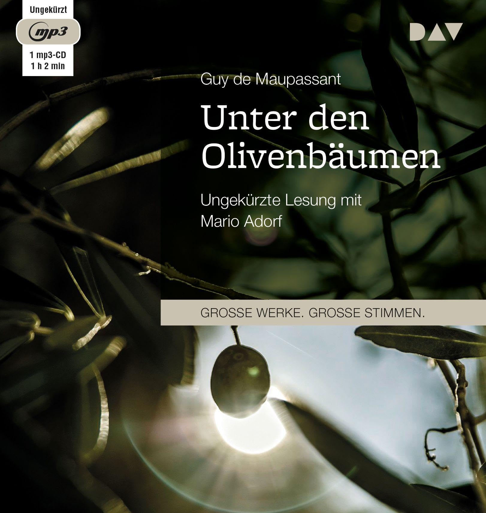 Unter den Olivenbäumen: Ungekürzte Lesung mit Mario Adorf (1 mp3-CD) Classics