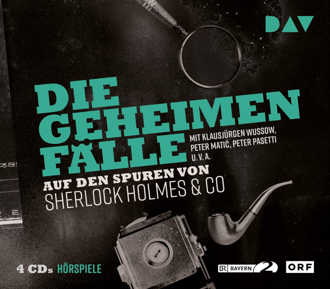 Die geheimen Fälle. Auf den Spuren von Sherlock Holmes & Co: Hörspiele mit Klausjürgen Wussow, Peter Matić u.v.a. (4 CDs) Contemporary literature