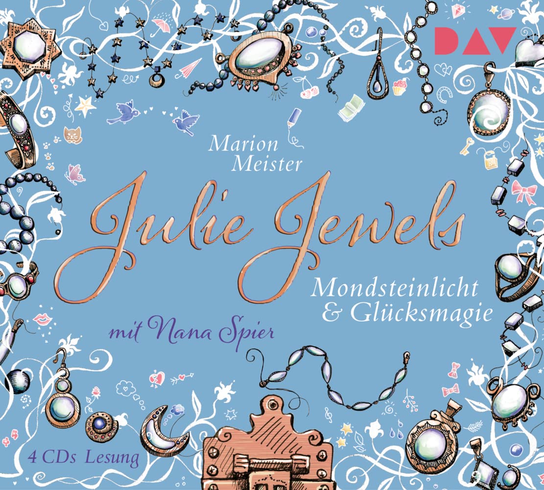Julie Jewels – Teil 3: Mondsteinlicht und Glücksmagie: Lesung mit Musik mit Nana Spier (4 CDs) Fiction