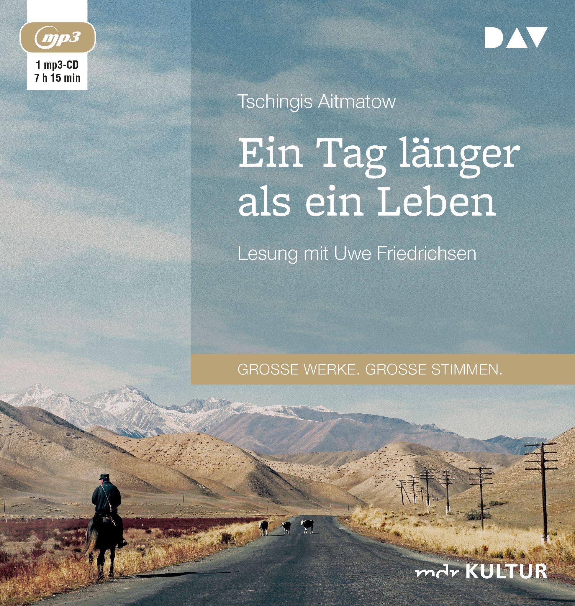 Ein Tag länger als ein Leben: Lesung mit Uwe Friedrichsen (1 mp3-CD) Contemporary literature