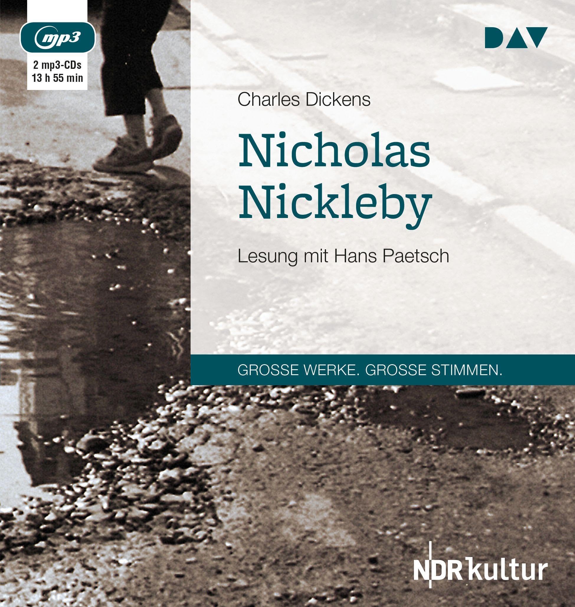Nicholas Nickleby: Lesung mit Hans Paetsch (2 mp3-CDs) Classics