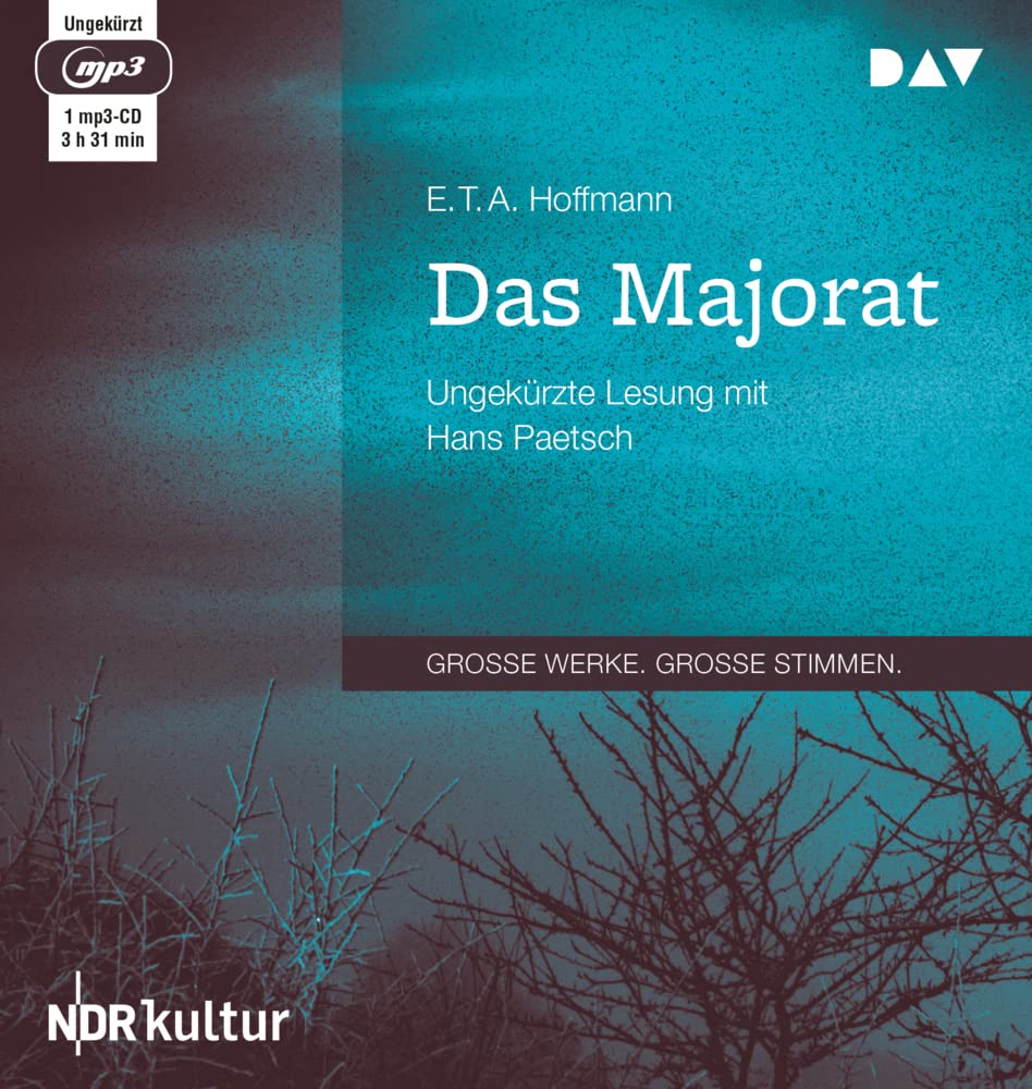 Das Majorat: Ungekürzte Lesung mit Hans Paetsch (1 mp3-CD) Classics