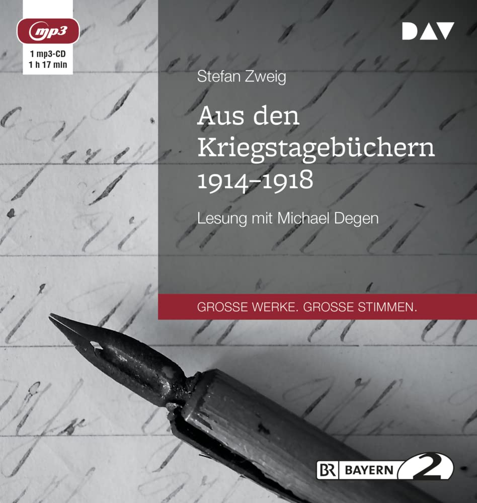 Aus den Kriegstagebüchern 1914-1918: Lesung mit Michael Degen (1 mp3-CD) Essays & Short Stories