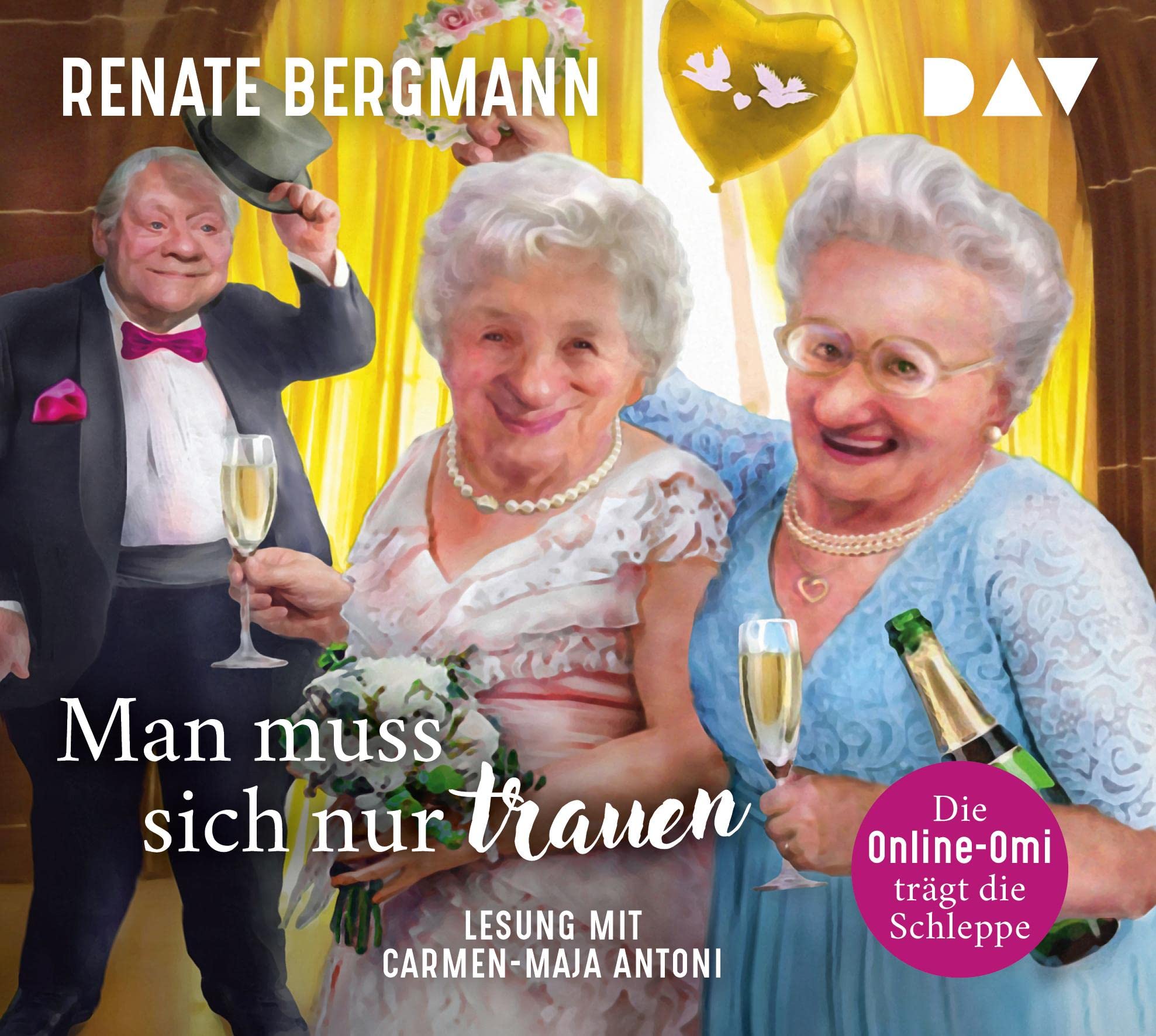 Man muss sich nur trauen. Die Online-Omi trägt die Schleppe Humour & Satire