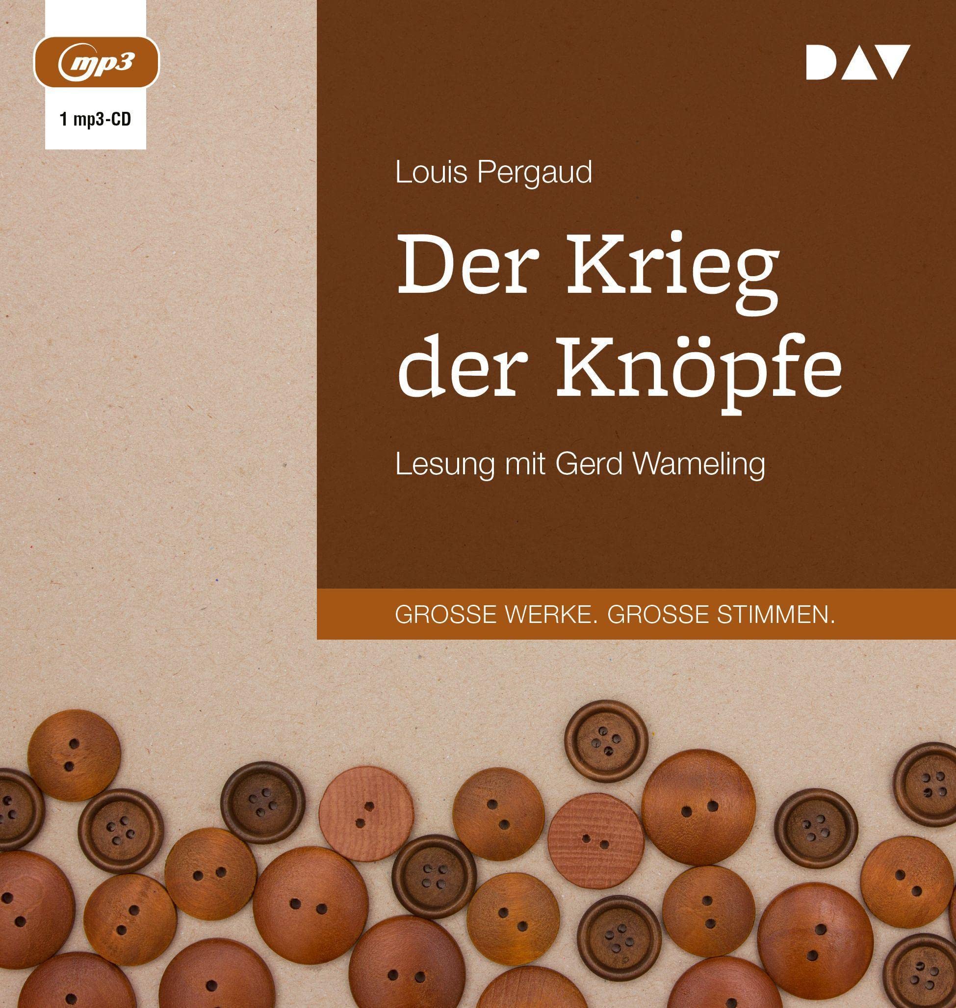 Der Krieg der Knöpfe: Lesung mit Gerd Wameling (1 mp3-CD) Classics
