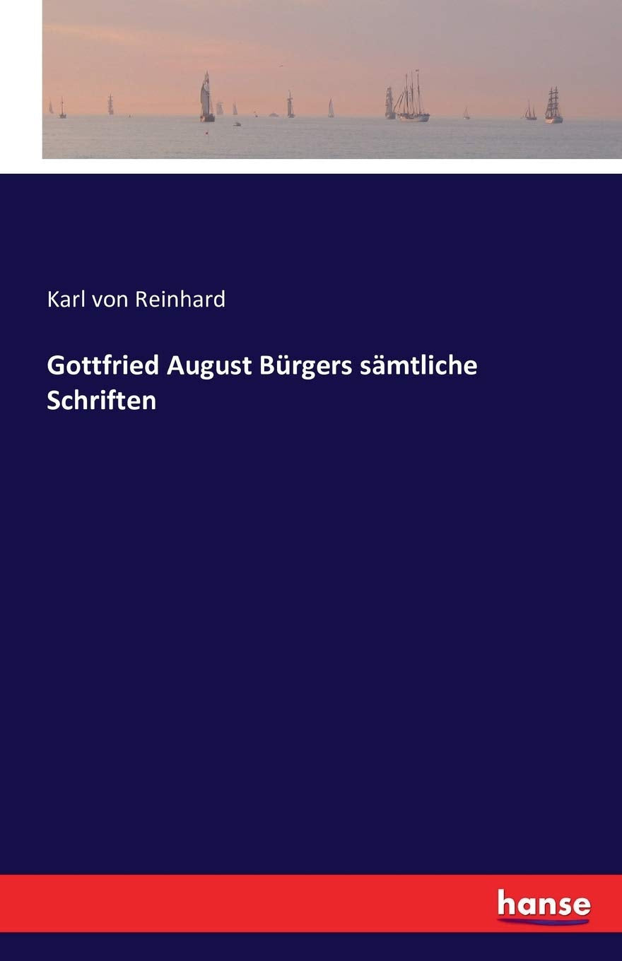 Gottfried August Bürgers sämtliche Schriften Books