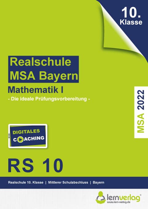 Original-Prüfungen Mathematik I Realschule 2022 Bayern Study Guides