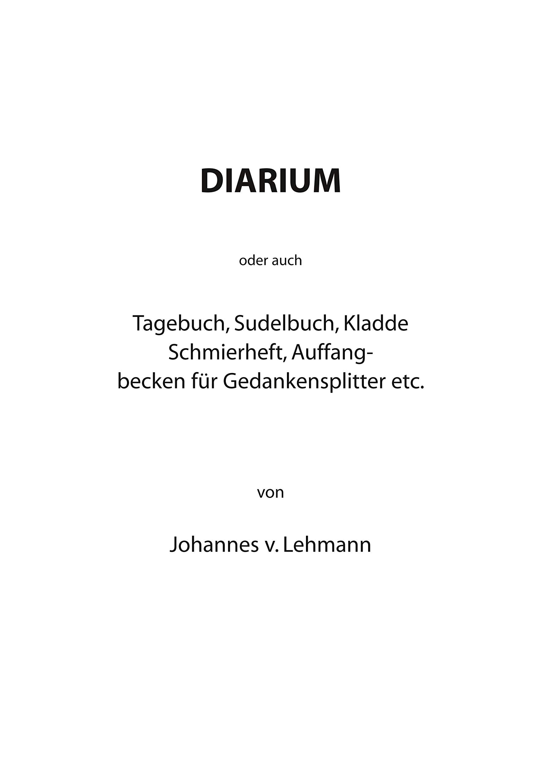 Diarium Essays & Short Stories
