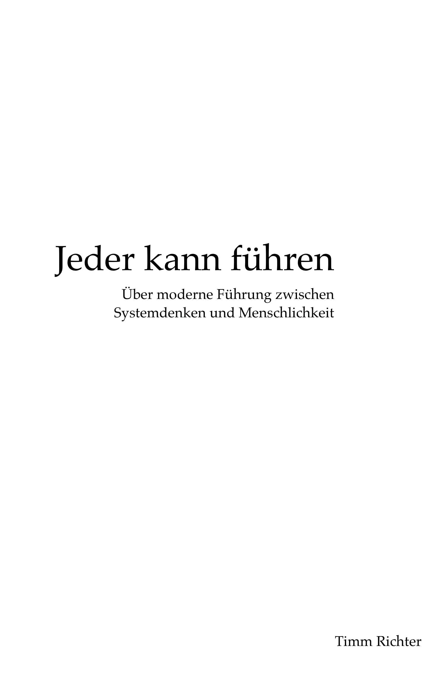 Jeder kann führen Law