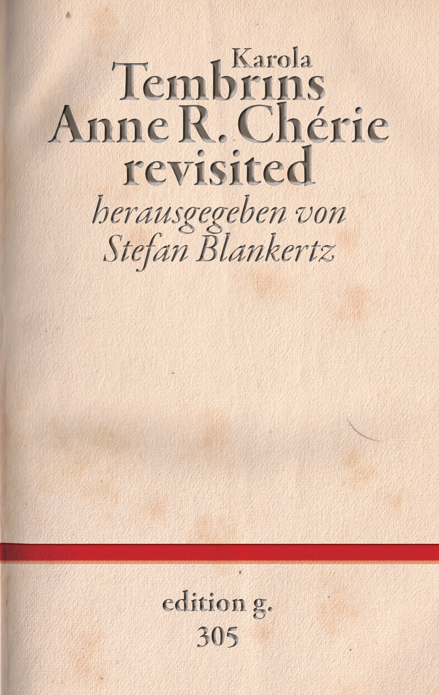 Anne R. Chérie revisited Personalities