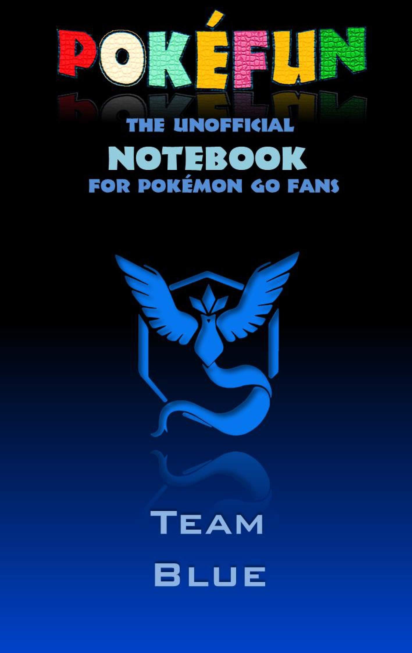 Pokefun - The unofficial Notebook (Team Blue) for Pokemon GO Fans: notebook, notepad, tablet, scratch pad, pad, gift booklet, Pokemon GO, Pikachu, birthday, christmas Living & Furnishing