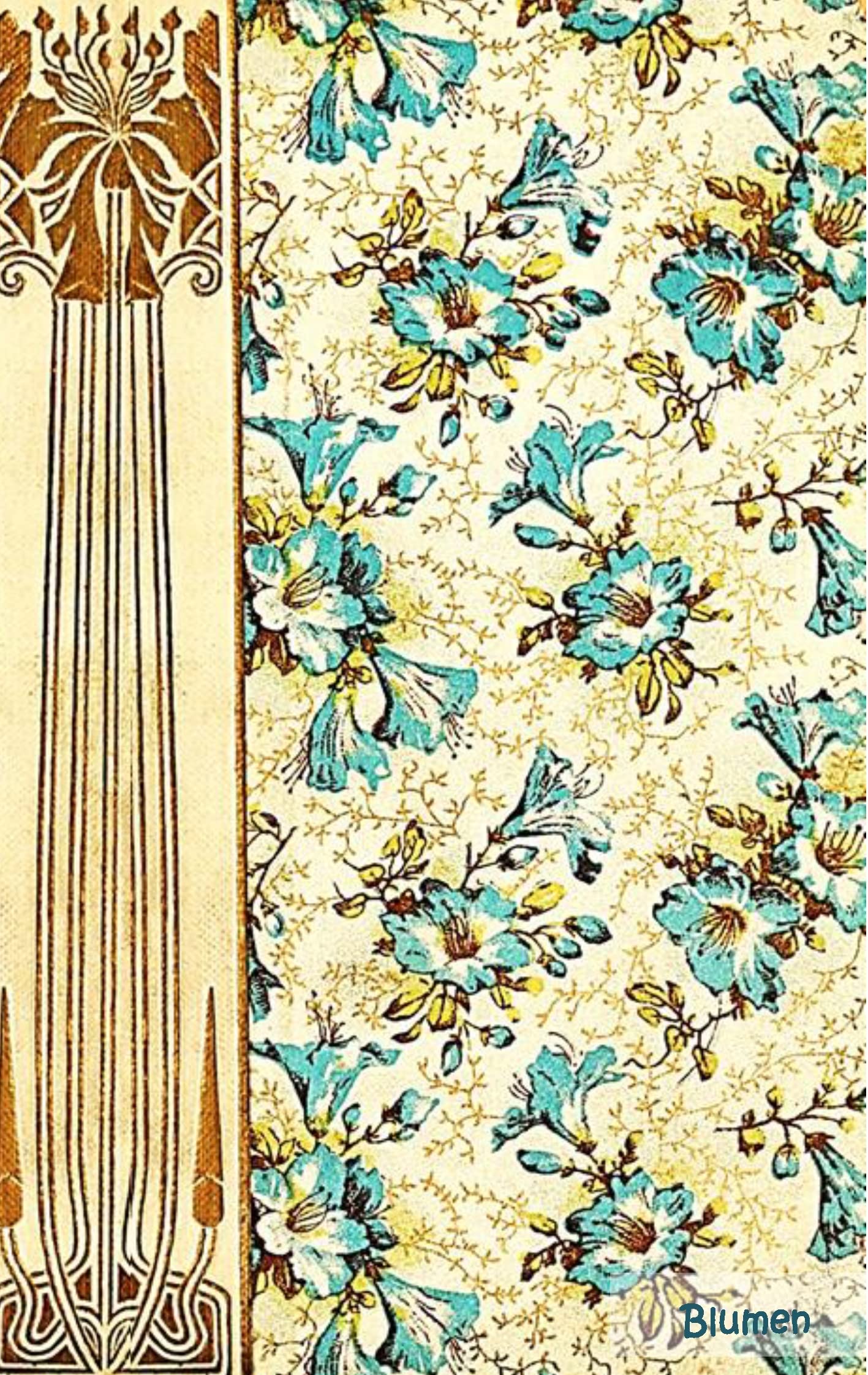 Blumen (Notizbuch): Notizbuch, Notebook, Vintage, Old Fashion, Klassiker, Edel, Design, Einschreibbuch, Tagebuch, Diary, Notes, Geschenkbuch, ... Hobby, bestseller, Antik Label Cover Lifestyle