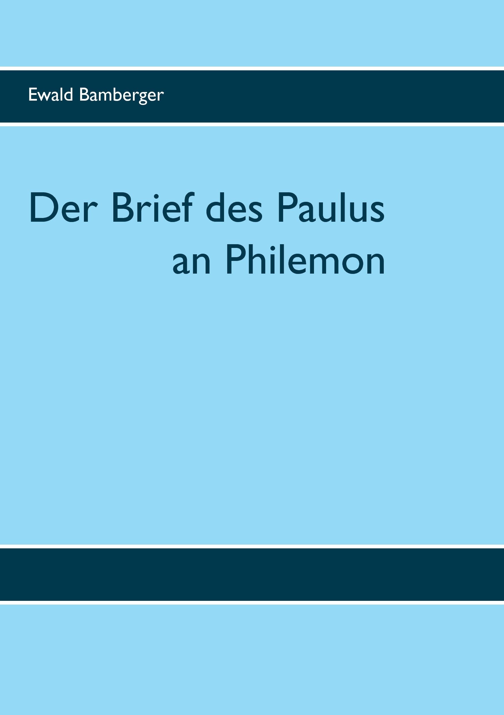Product Image: Der Brief des Paulus an Philemon