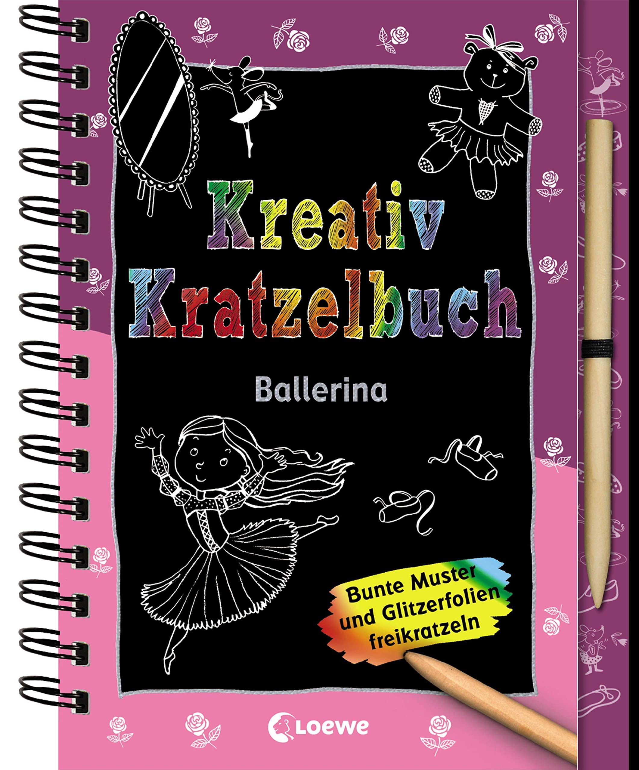 Kreativ-Kratzelbuch: Ballerina book