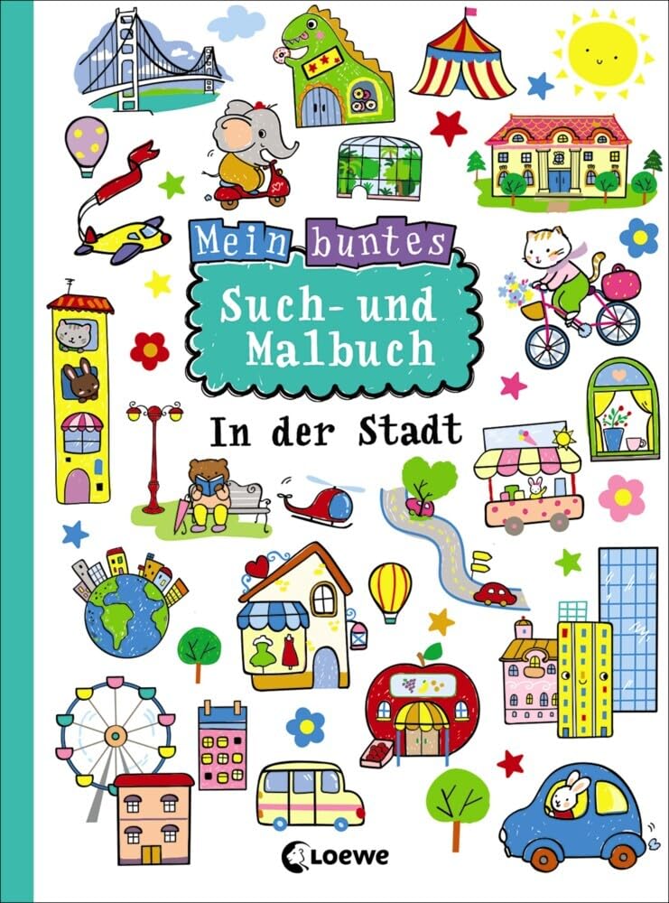 Mein buntes Such- und Malbuch: In der Stadt Social Sciences