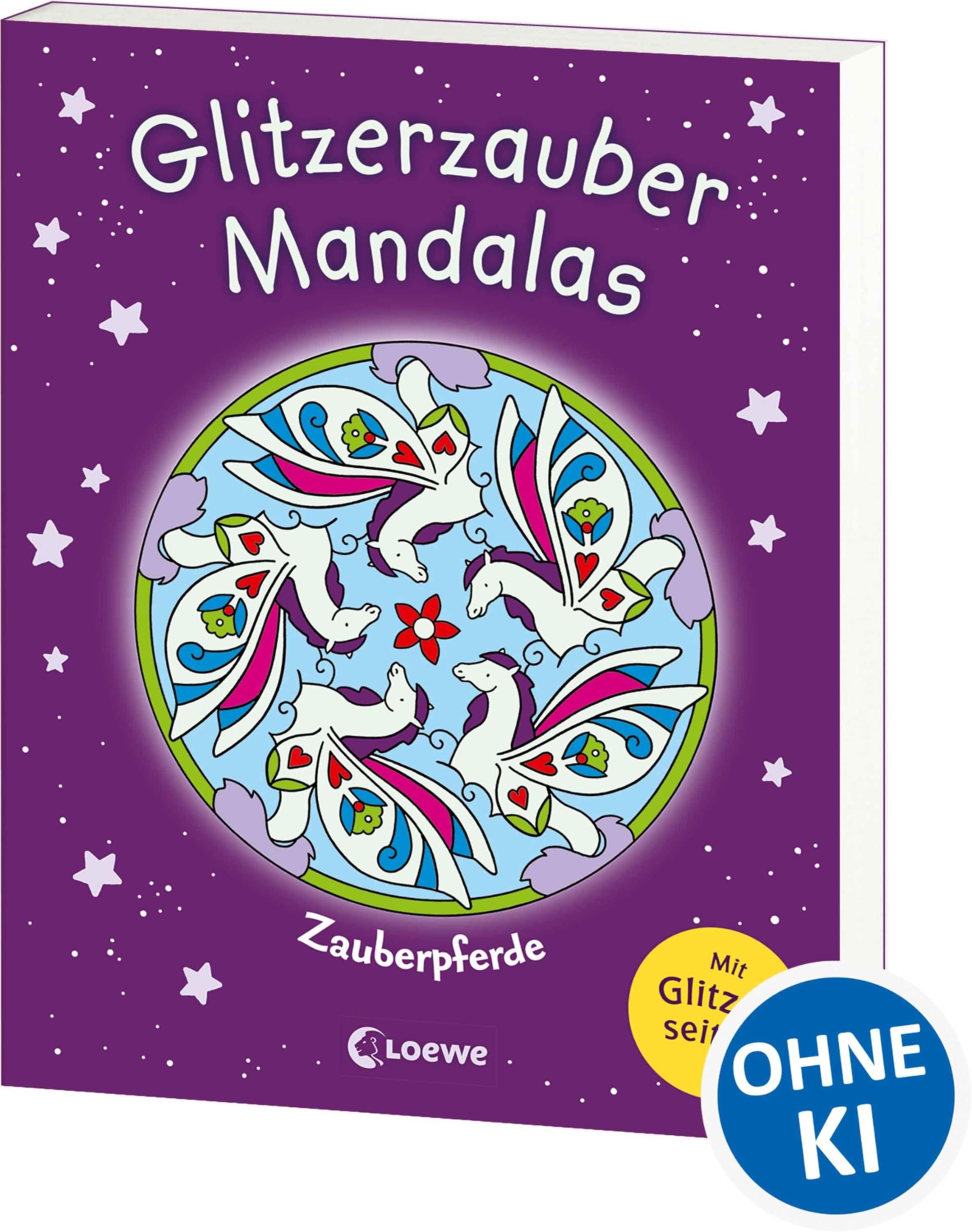 Glitzerzauber-Mandalas - Zauberpferde: Malbuch für Mädchen ab 5 Jahre Film, Art & Culture