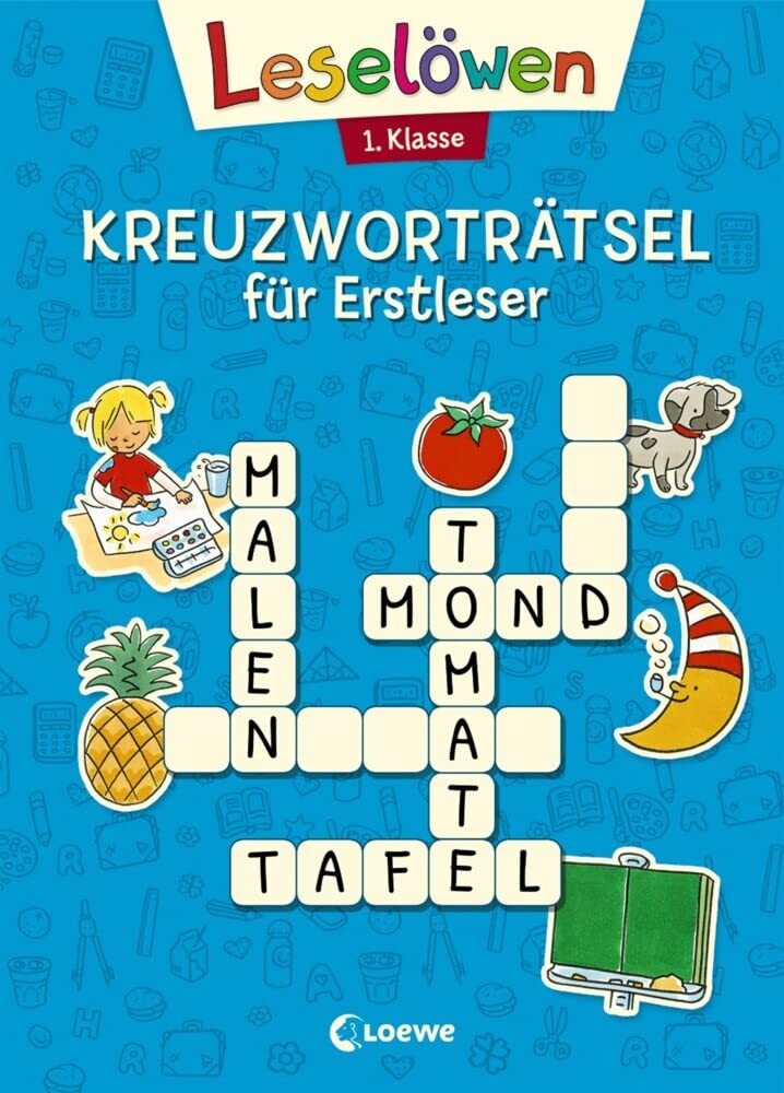 Leselöwen Kreuzworträtsel für Erstleser - 1. Klasse (Blau) Social Sciences