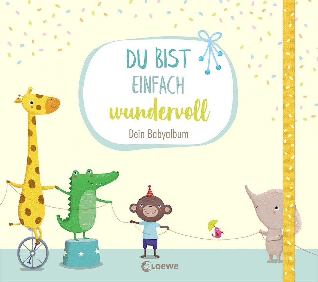 Du bist einfach wundervoll - Dein Babyalbum: Erinnerungsbuch, Erinnerungsalbum, Eintragbuch Art & Literature