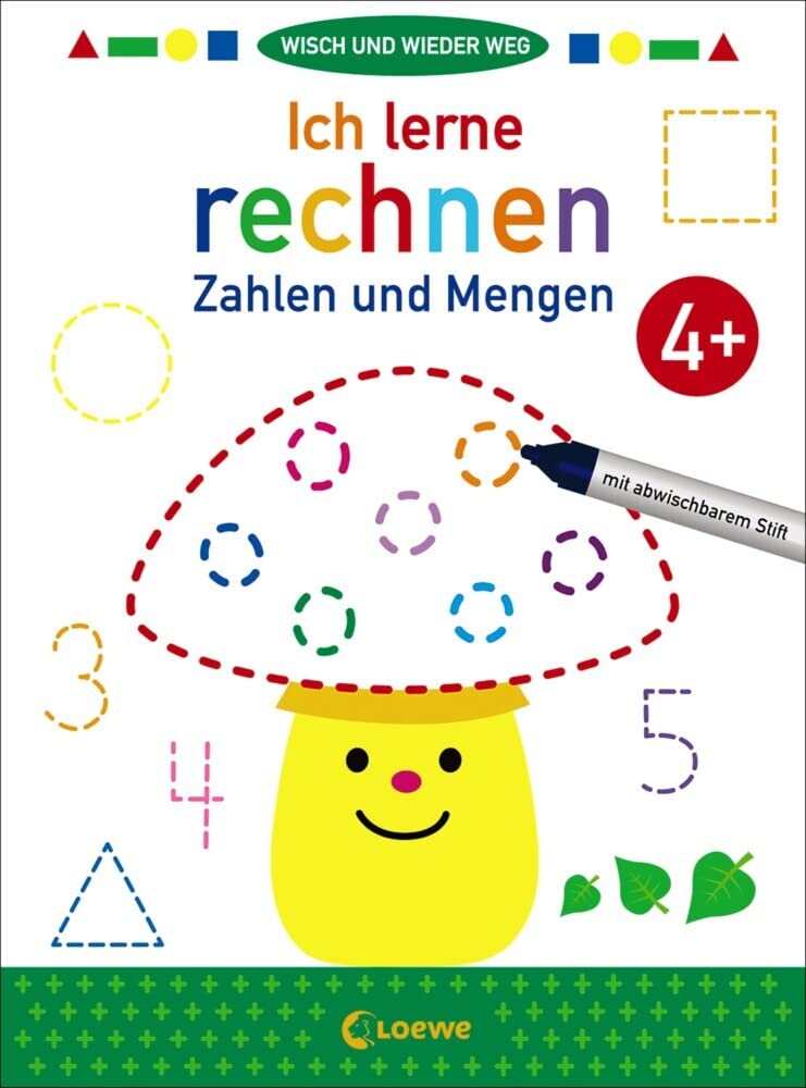 Wisch und wieder weg - Ich lerne rechnen 4+: Zahlen und Mengen - Übungen zum Erlernen von Mathematikgrundlagen für Kinder ab 4 Jahre Leisure, Home & Garden