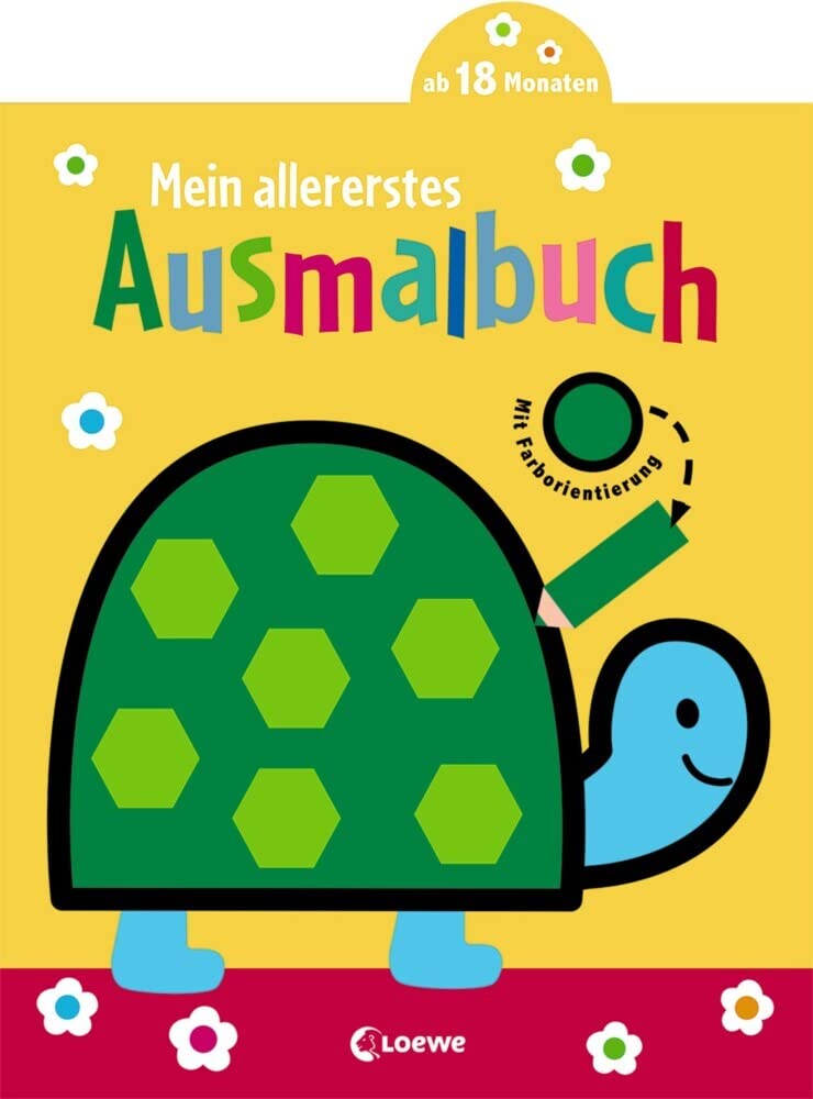 Mein allererstes Ausmalbuch (Schildkröte): Malbuch für Kinder ab 1 Jahr / 18 Monate / 2 Jahre Film, Art & Culture