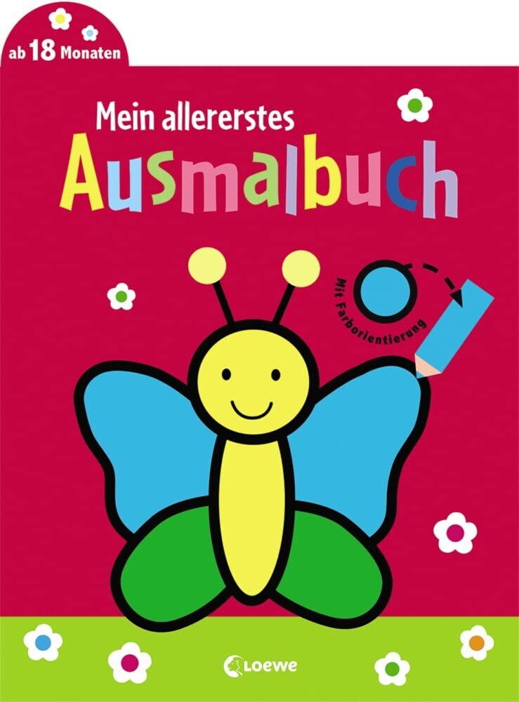 Mein allererstes Ausmalbuch (Schmetterling): Malbuch für Kinder ab 1 Jahr / 18 Monate / 2 Jahre Film, Art & Culture