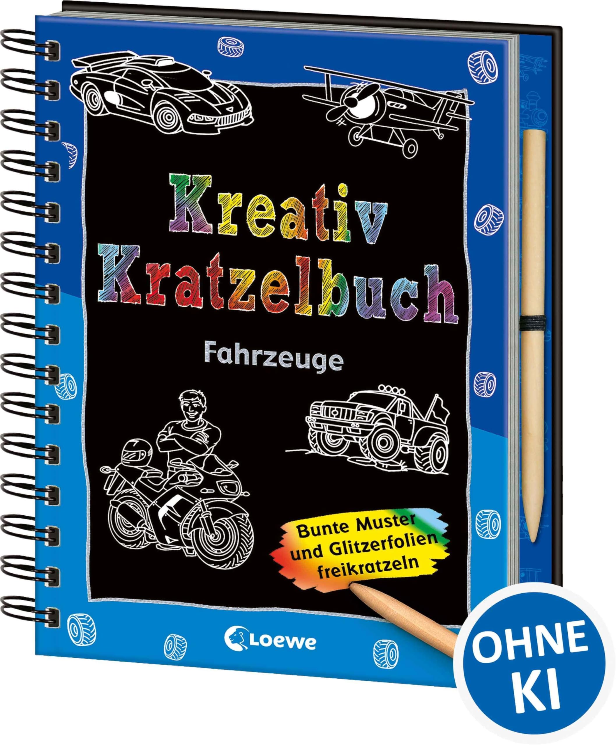 Kreativ-Kratzelbuch: Fahrzeuge: Kritz-Kratz-Beschäftigung für Kinder ab 5 Jahre book