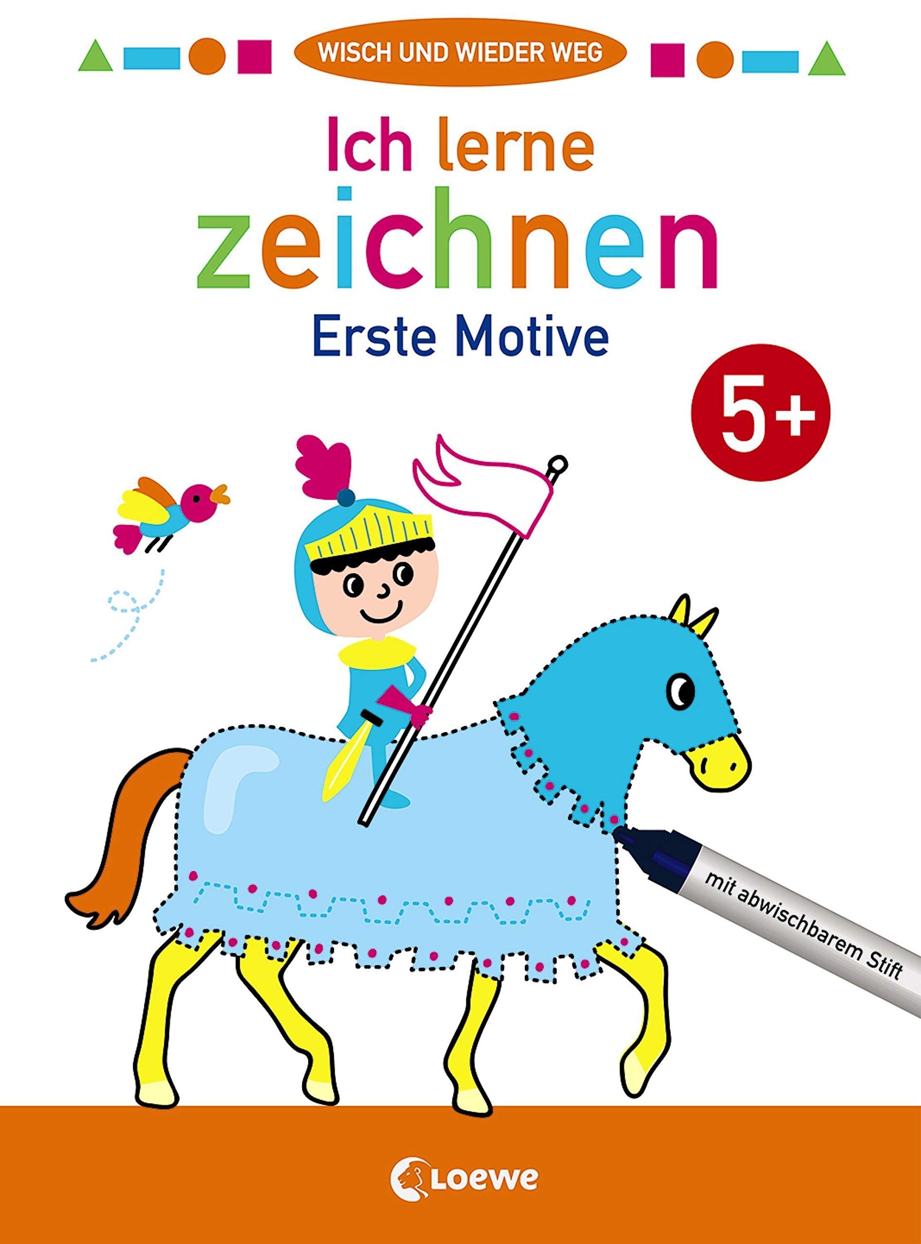 Wisch und wieder weg - Ich lerne zeichnen 5+: Erste Motive - Malbuch für Kinder ab 5 Jahre Film, Art & Culture