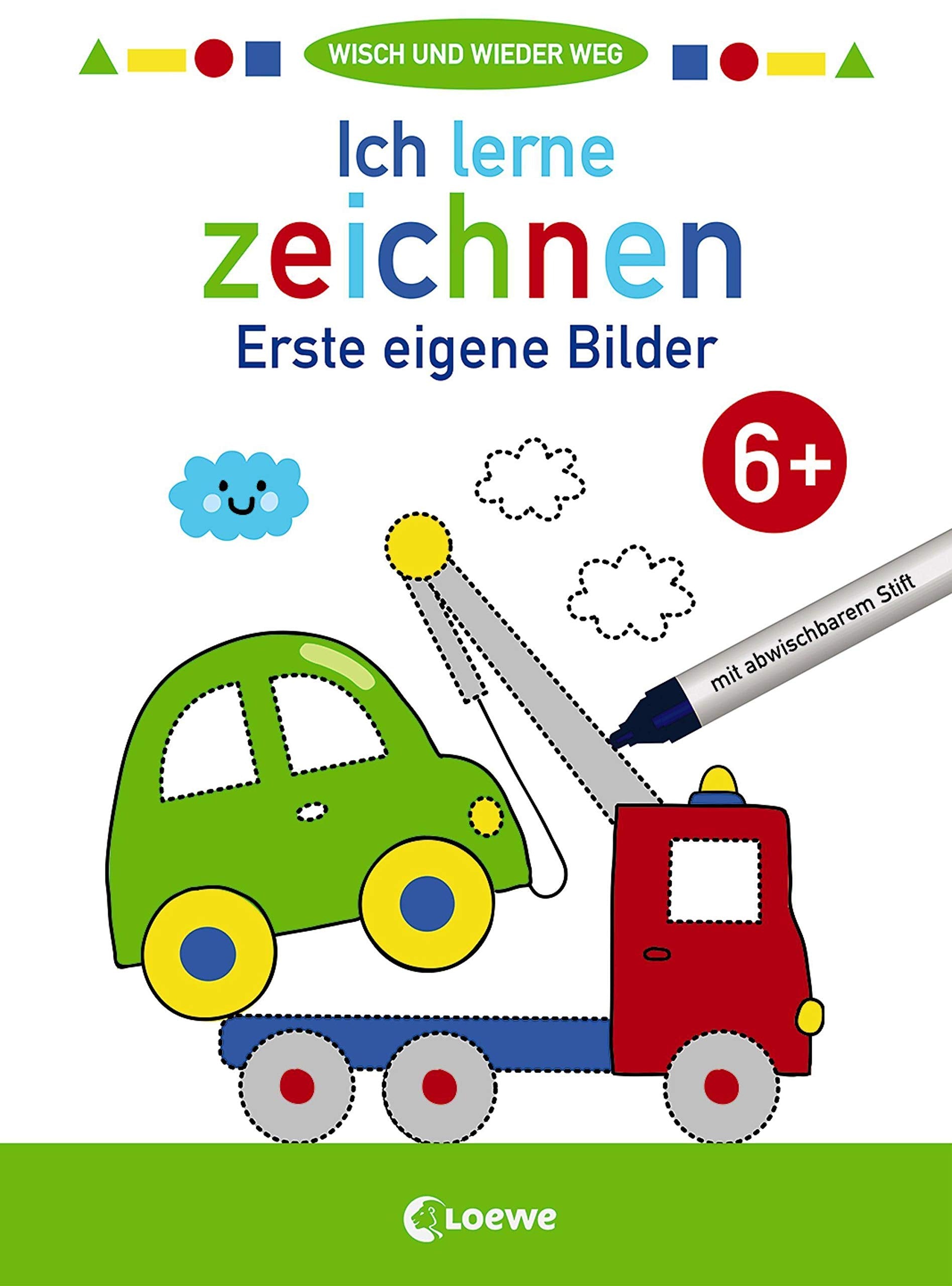 Wisch und wieder weg - Ich lerne zeichnen 6+: Erste eigene Bilder - Malbuch für Kinder ab 6 Jahre Film, Art & Culture