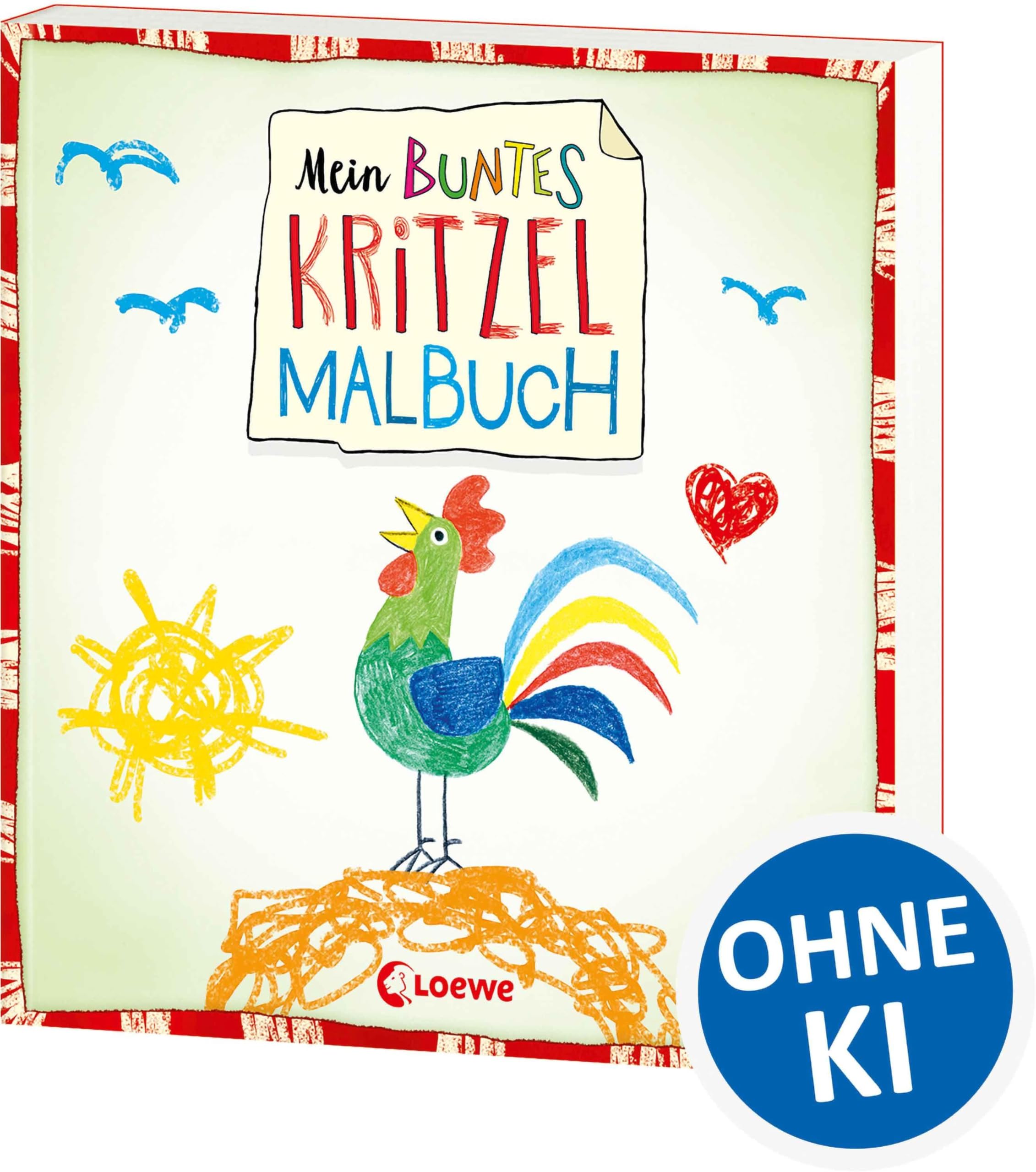 Mein buntes Kritzel-Malbuch (Hahn): Kritzelbuch mit über 40 farbigen Motiven für Kinder ab 2 Jahren - Erstes Kritzeln und Ausmalen für Mädchen und Jungen Garden & Plants