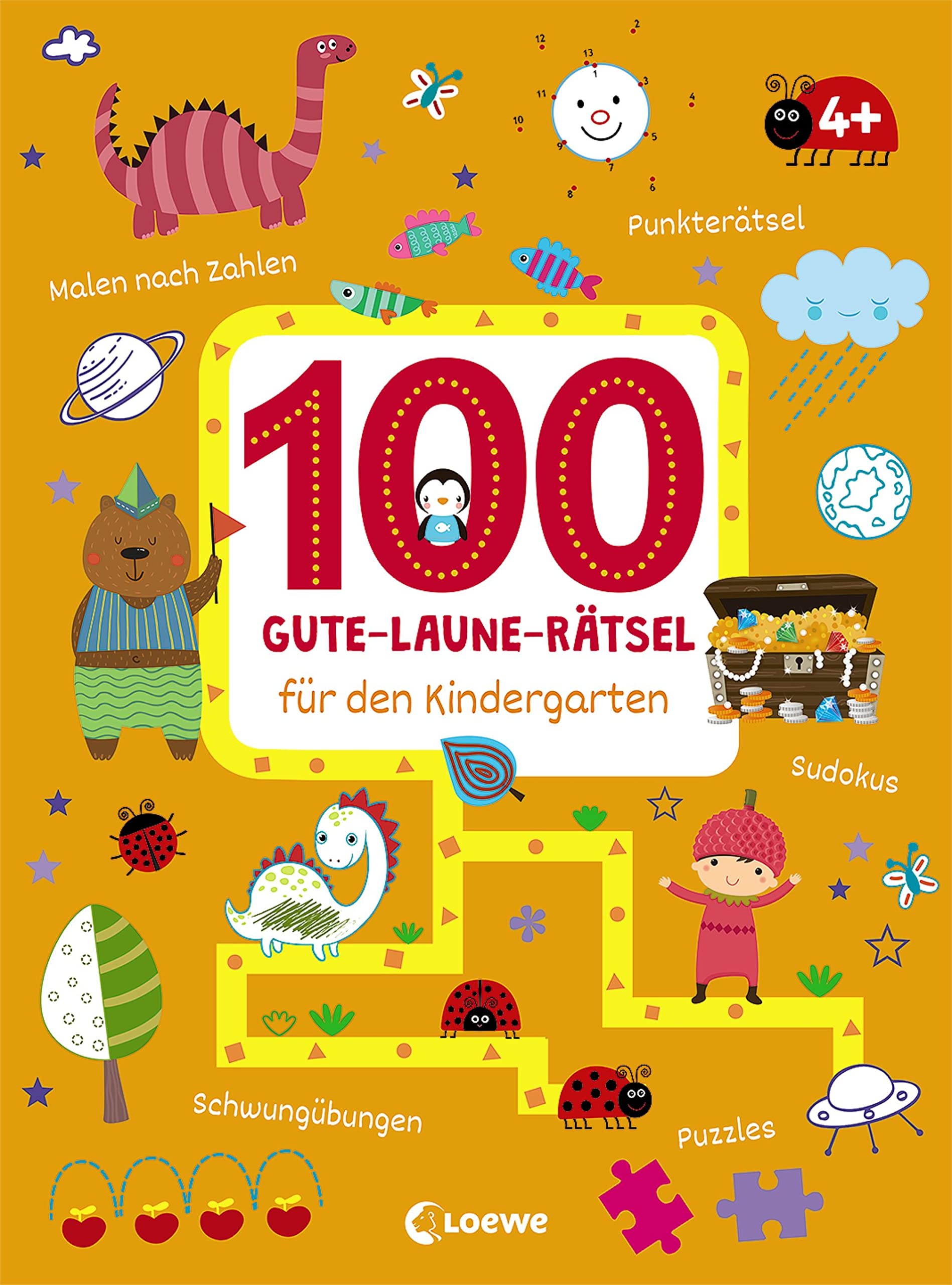 100 Gute-Laune-Rätsel für den Kindergarten: Lernspiel-Sammlung zum Rätseln und Malen für Kinder ab 4 Jahre Humour & Satire