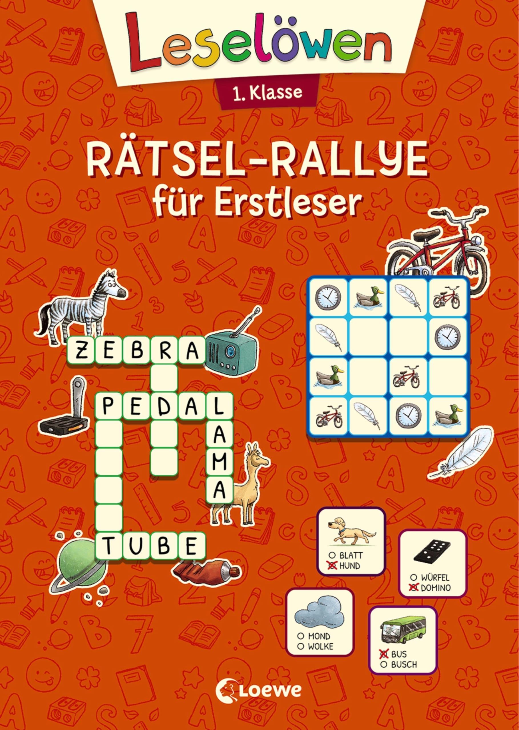 Leselöwen Rätsel-Rallye für Erstleser - 1. Klasse (Orange) Social Sciences